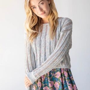 Women's Gray Knit Sweater